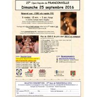 27e Open de Franconville le dimanche 25 septembre 2016