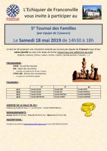 5e Tournoi des Familles - Samedi 18 mai 2019 (14h30-18h)