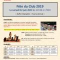 Fête du club - Samedi 22 Juin 2019 (12h30-17h)