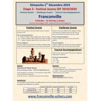 3e Etape Festival Jeunes IDF 2019/2020 - Franconville - 01/12/2019
