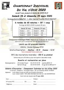 Chpt Individuel du Val d'Oise 2020 - ANNULE