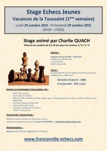 Stage checs Jeunes de la Toussaint