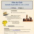 Tous à la fête du club 2015 le samedi 13 juin