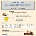 Fête du club - Samedi 11 juin 2016