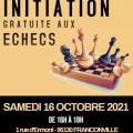 Initiation Adultes aux échecs - Samedi 16 octobre 2021